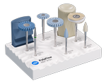 Dalla preparazione alla lucidatura a specchio: scopri i cinque passi del kit PolyFlow per lucidare PMMA, compositi e resine 3D in laboratorio.