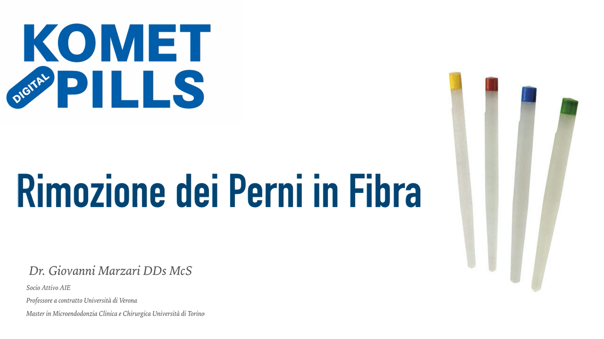 Questo video del Dr. Giovanni Marzari spiega come rimuovere un perno in fibra utilizzando una punta sonica SF68: ritrattamento rapido e conservativo