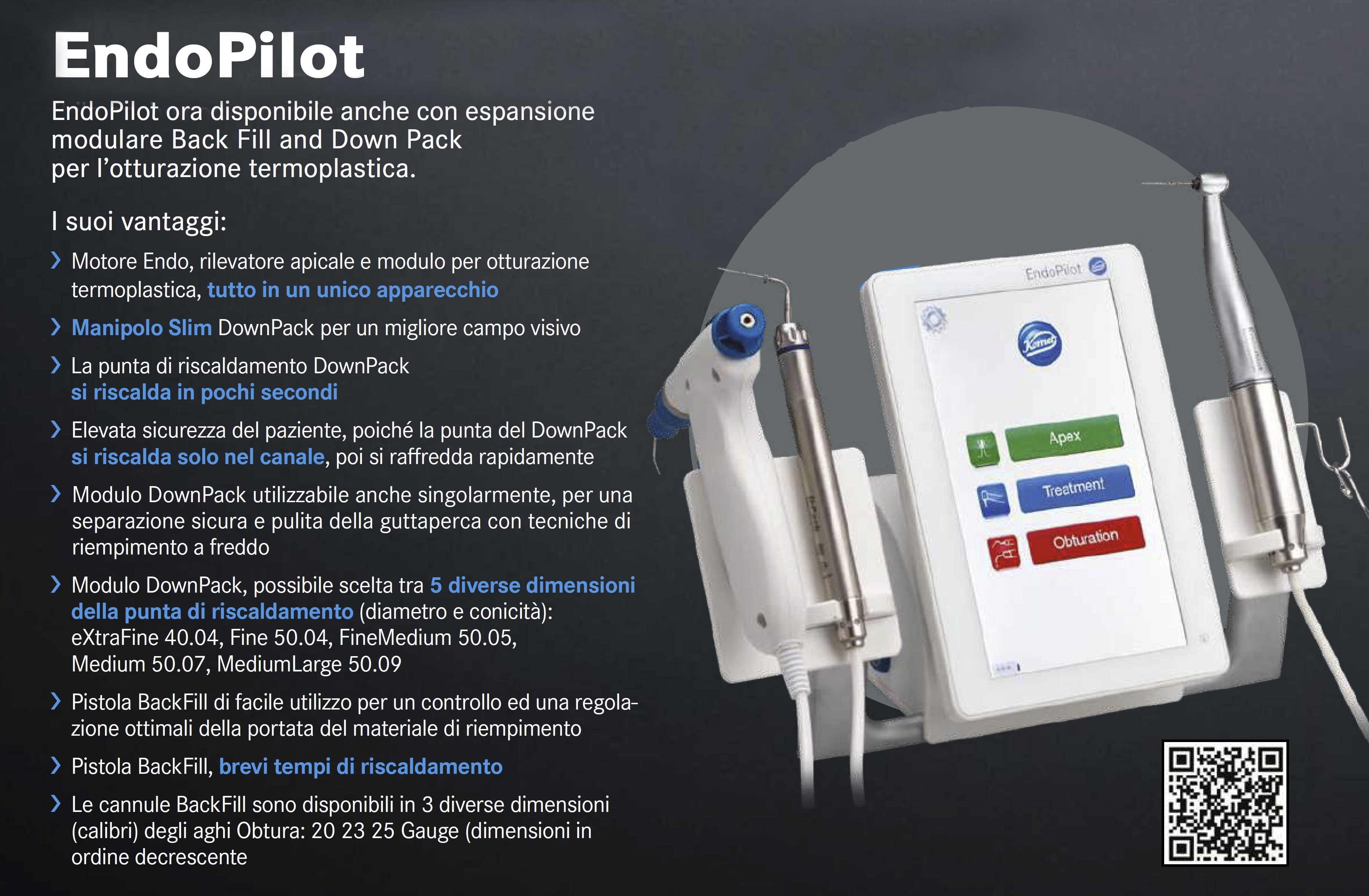 EndoPilot 2 con DownPack e BackFill