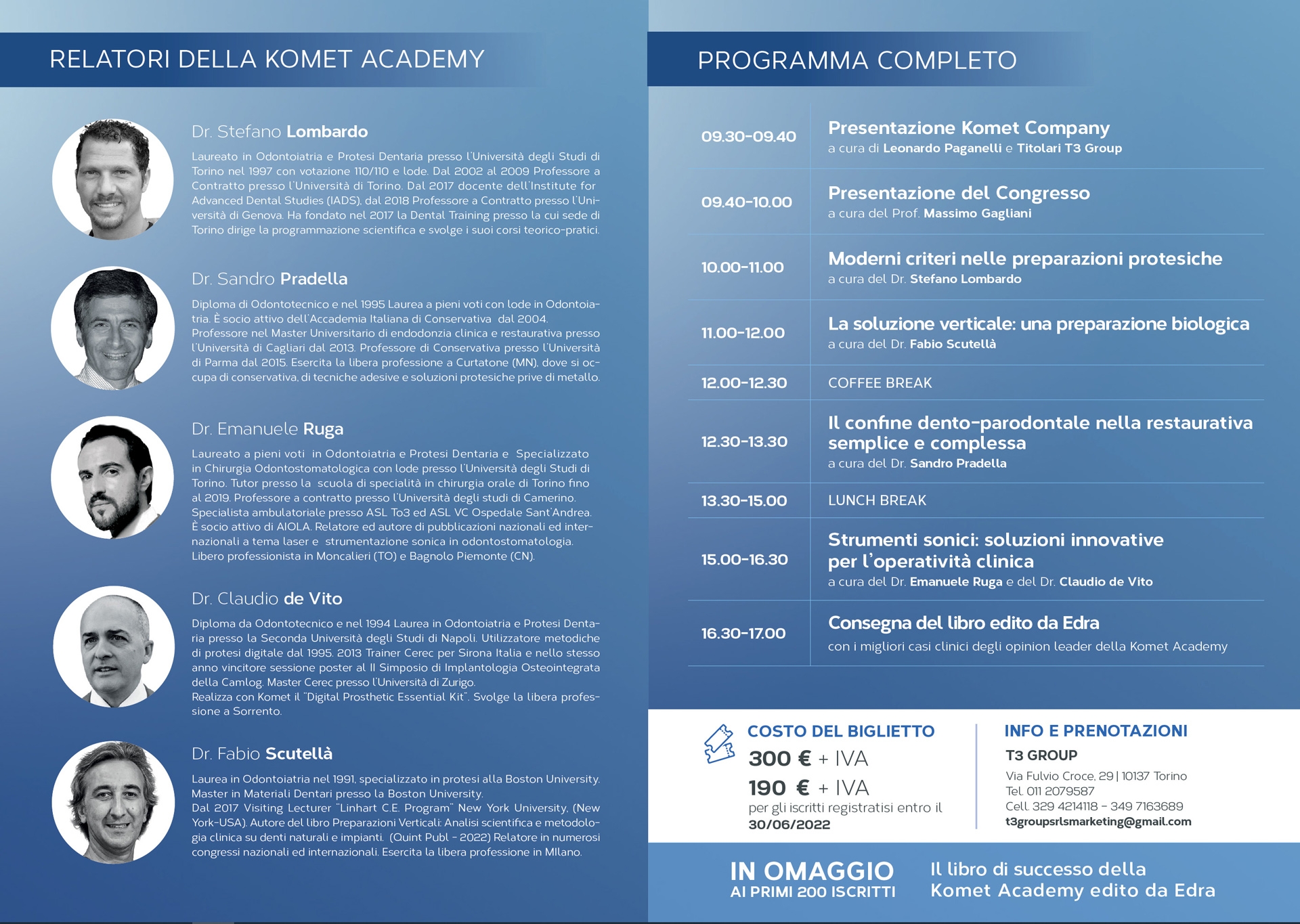 Programma Congresso Protesi TORINO 2022