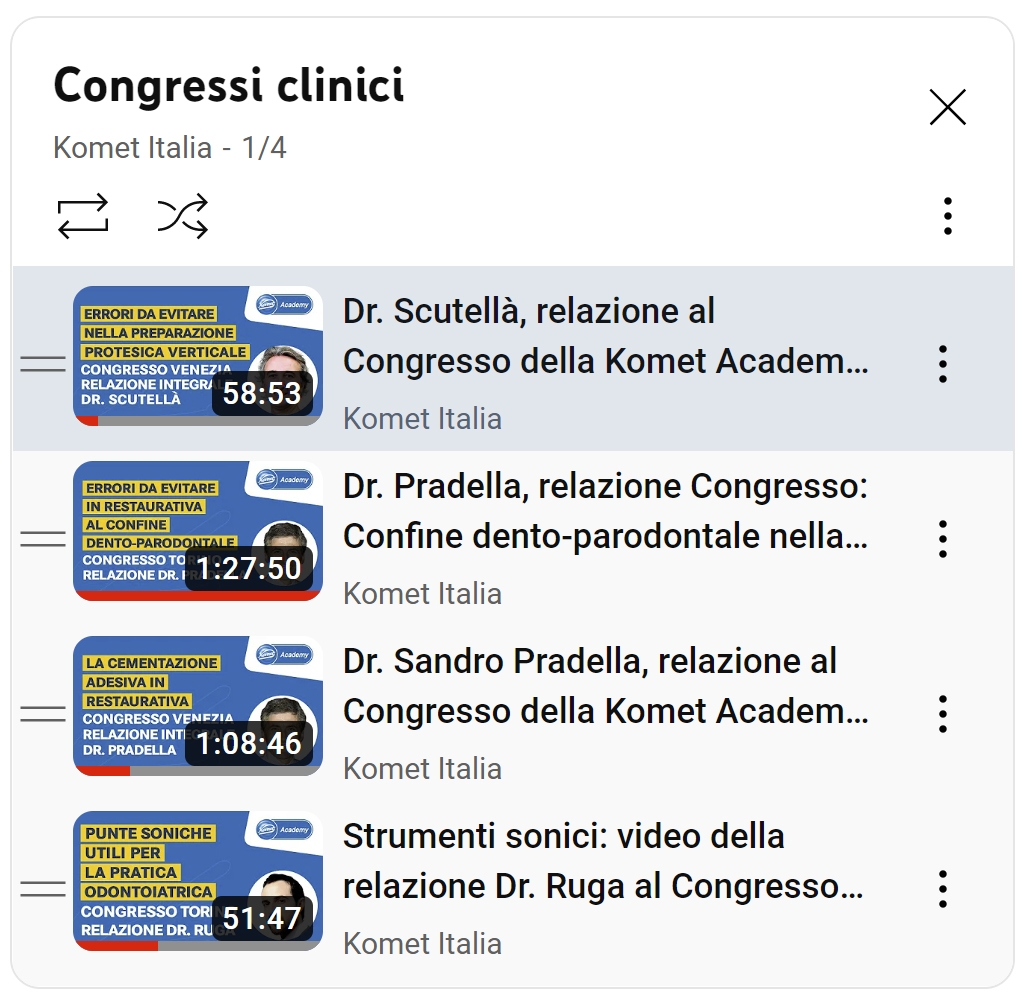 Per fornirti un servizio sempre migliore, abbiamo inserito nel nostro canale YouTube 16 Playlist  che raggruppano oltre 160 video pubblicati.