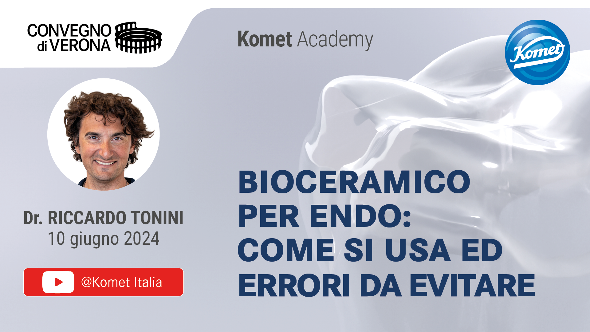 Bioceramico per endo: come si usa ed errori da evitare – video integrale della relazione del Dr. Riccardo Tonini al Convegno di Verona del 10 giugno 2024