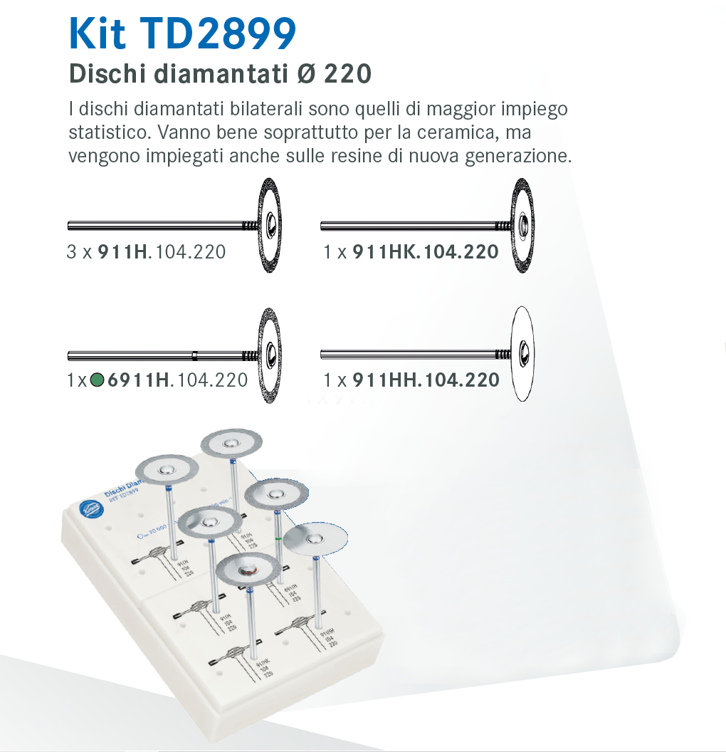 kit 2899 di dischi diamantati