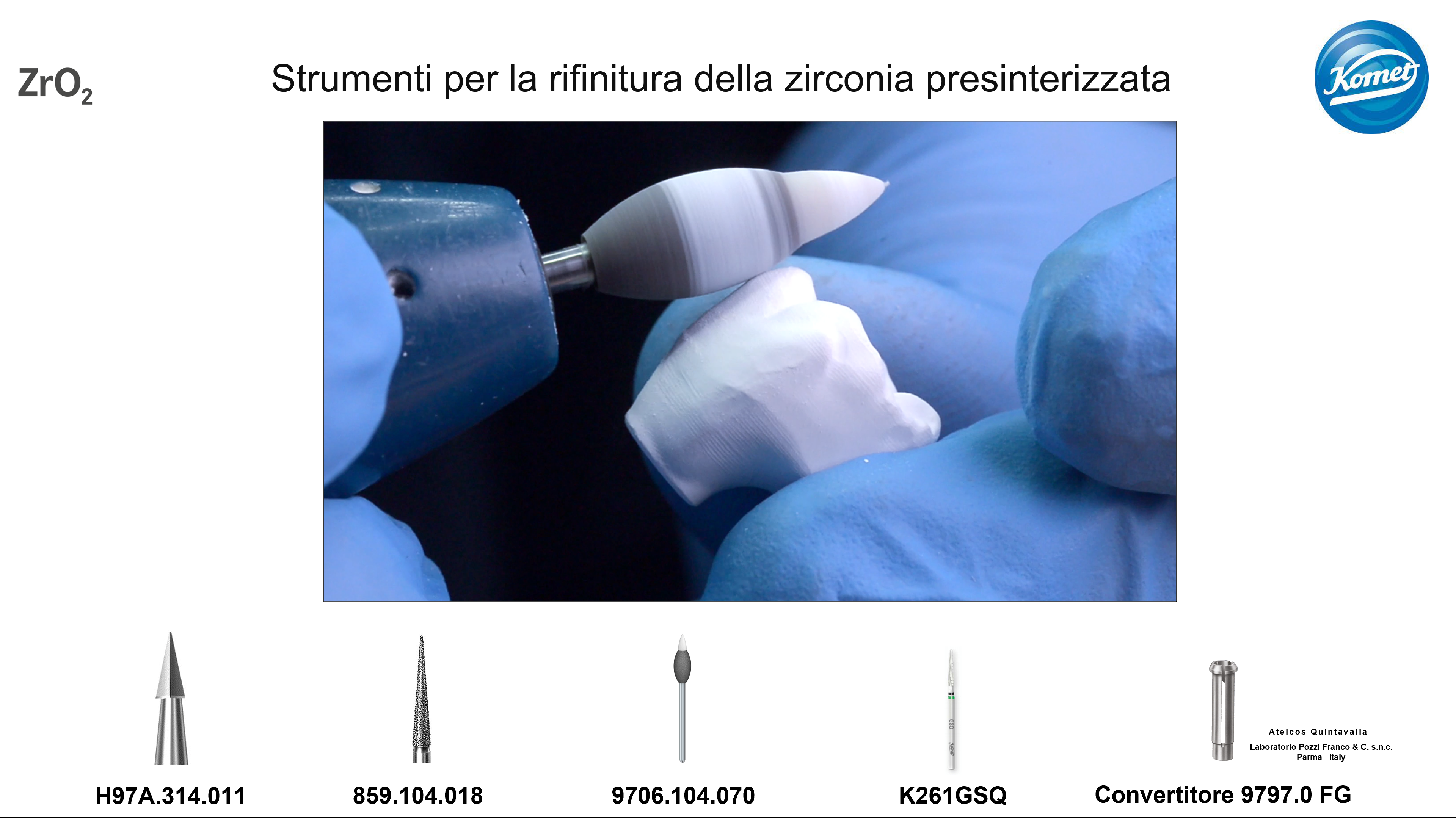 Video tutorial per il laboratorio odontotecnico che mostra come lavorare in modo efficace la zirconia presinterizzata