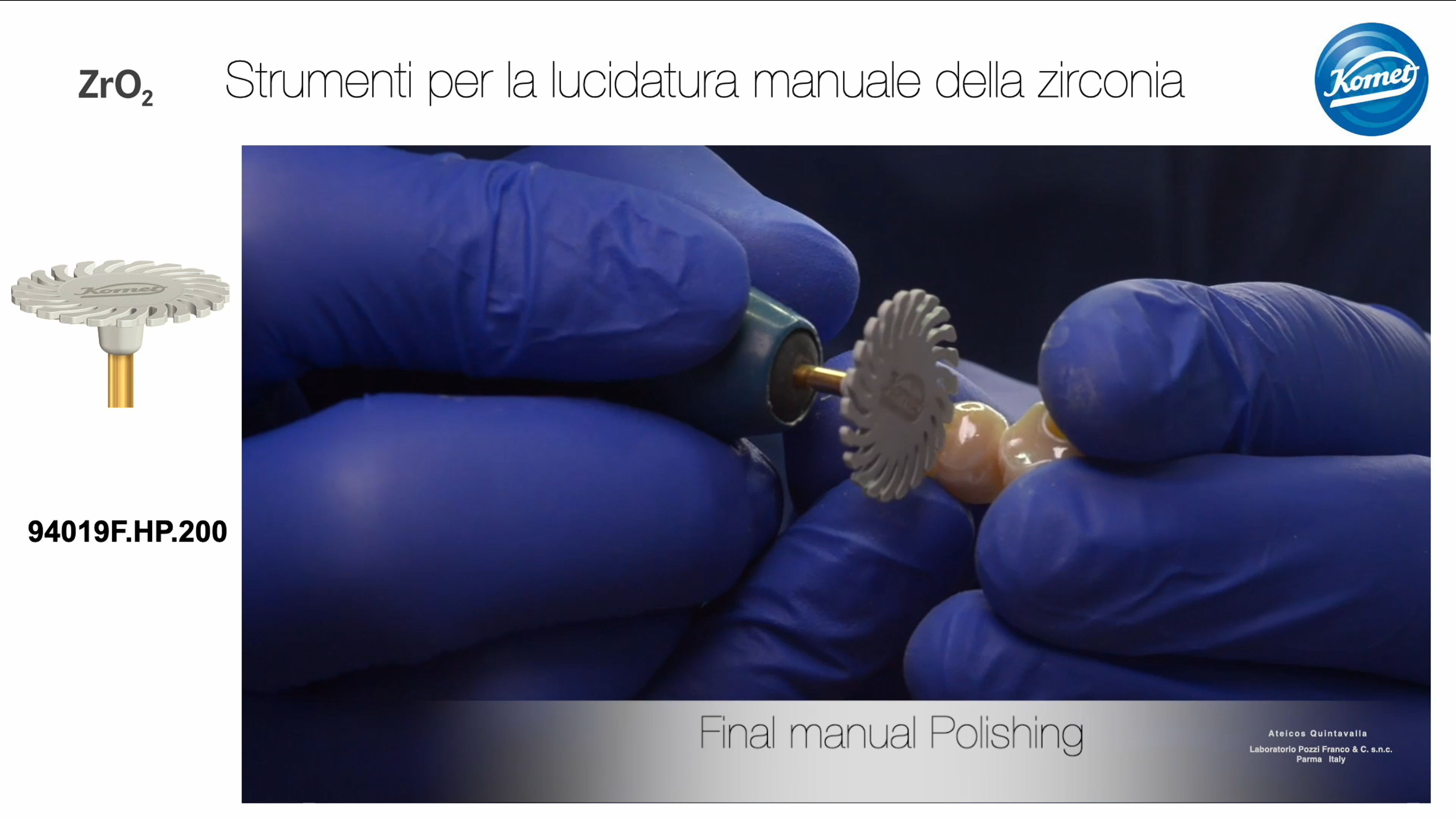 Video tutorial per il laboratorio odontotecnico che mostra come lavorare in modo efficace la zirconia presinterizzata