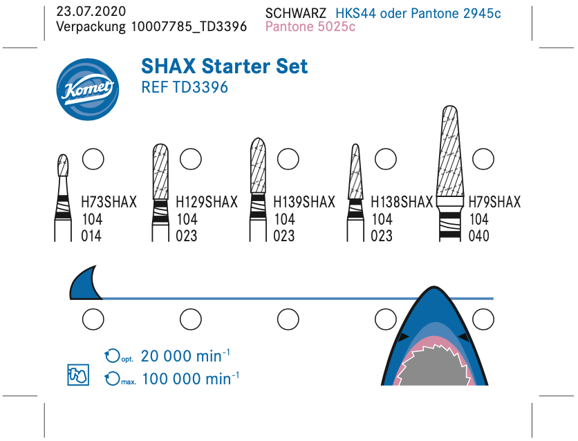 SHAX starter set schema del Kit