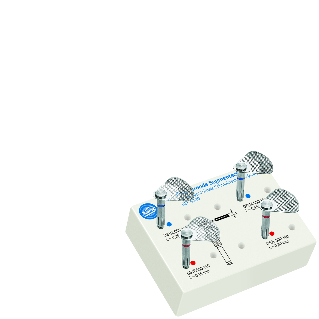 Set con dischi segmentati oscillanti