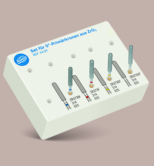 Set per corone primarie a 0° gradi in ZrO3