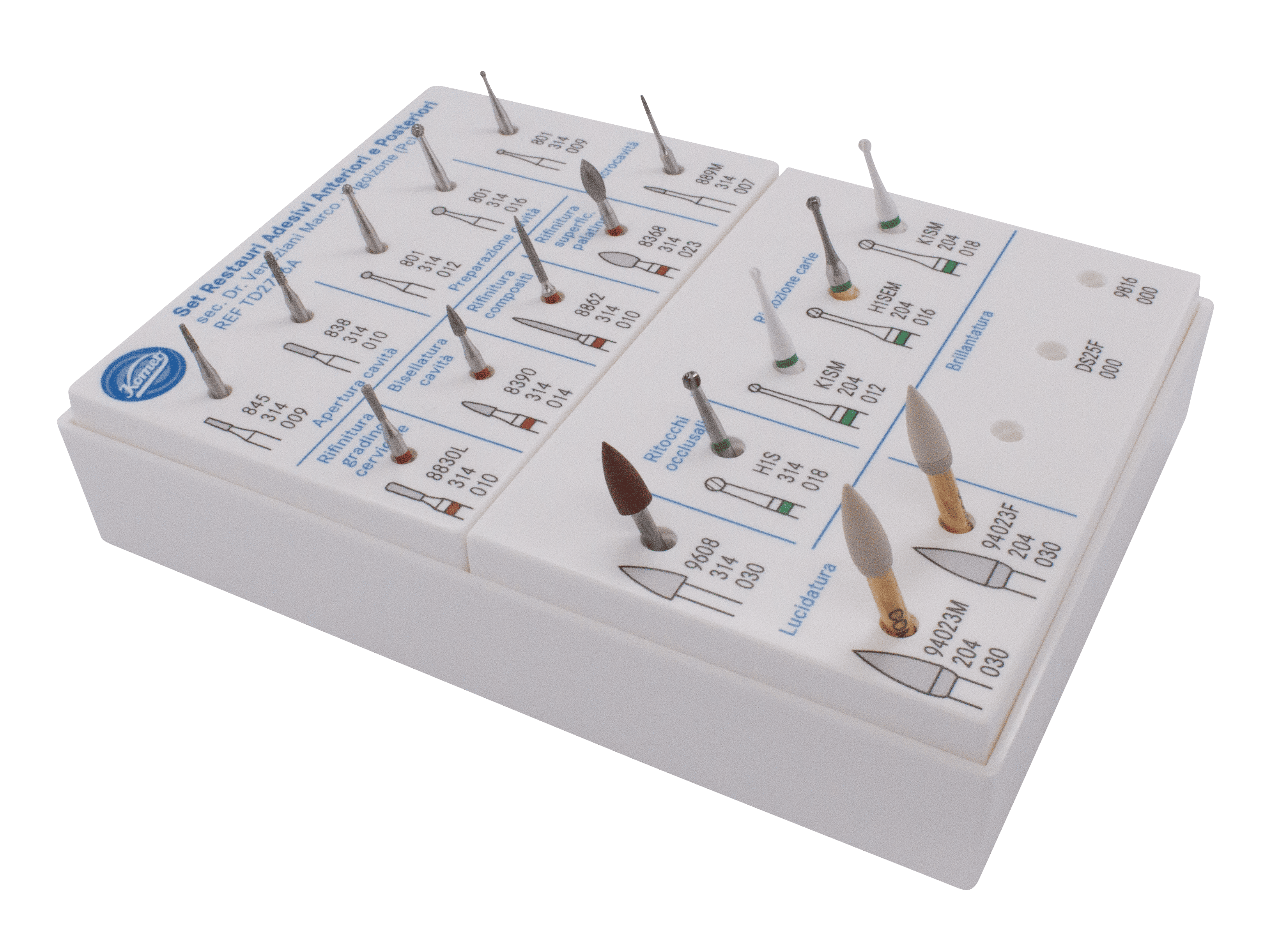 Set Restauri Adesivi Anteriori e Posteriori sec. Dr. Veneziani Marco