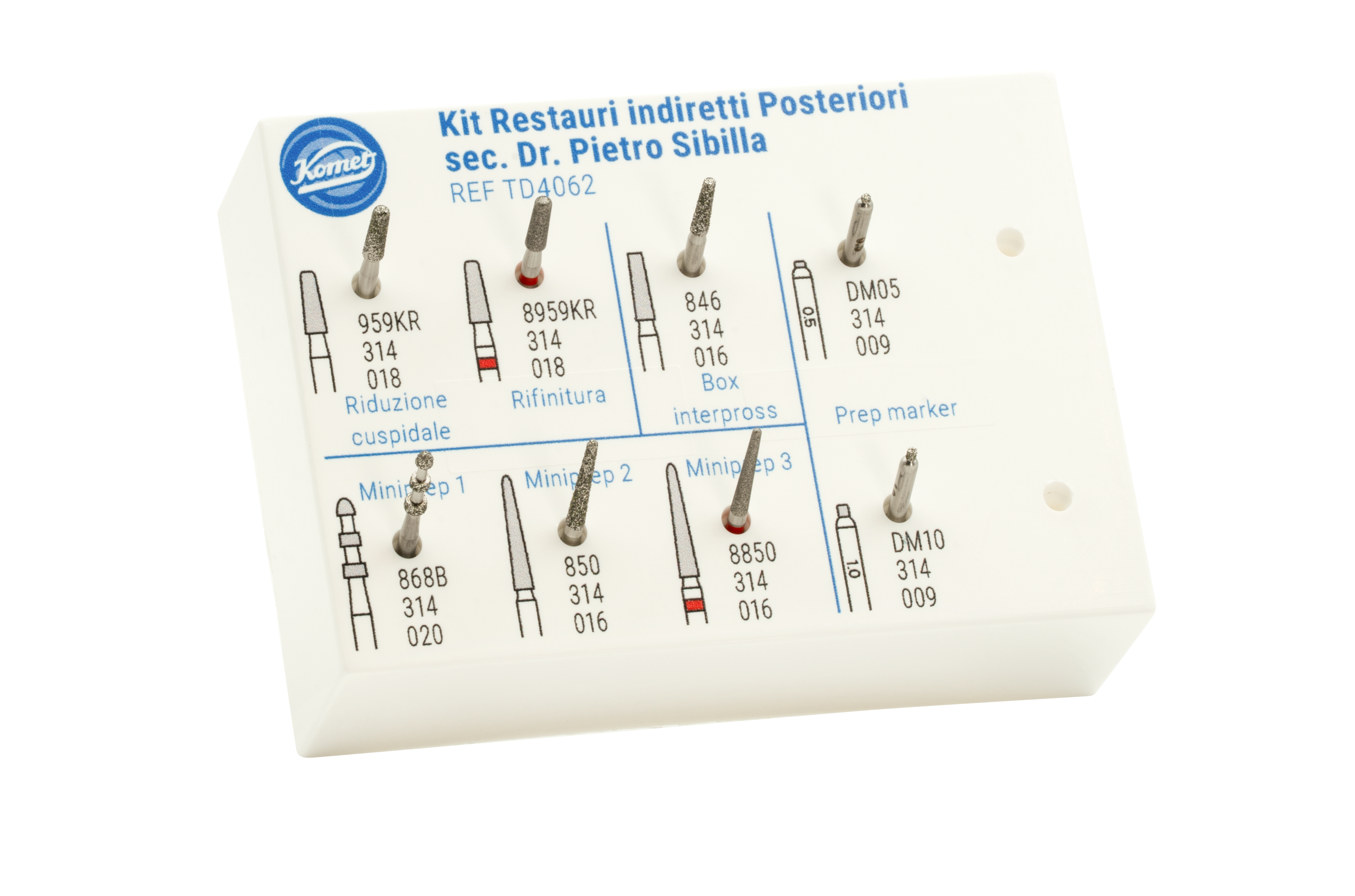 Kit Restauri indiretti Posteriori sec. Dr. Pietro Sibilla