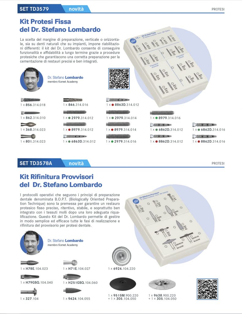 Kit 3579 e 3578A Dr Lombardo