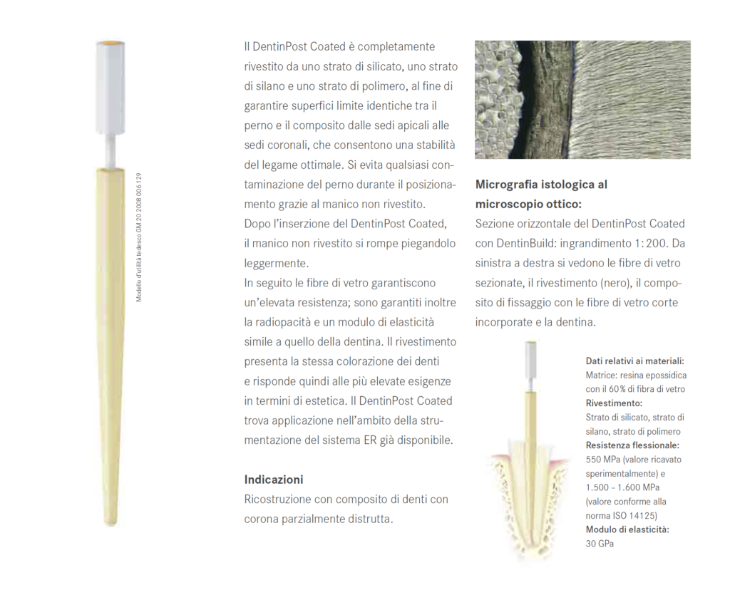 PERNI DENTIN POST COATED