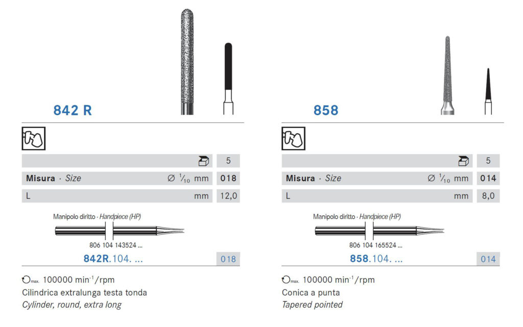 Diamantate laboratorio 842R 858